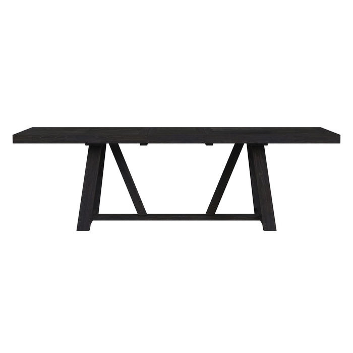 Transcend Dining Table with 22" Leaf in Charcoal - Jack’s Furniture and More (Laredo, TX)