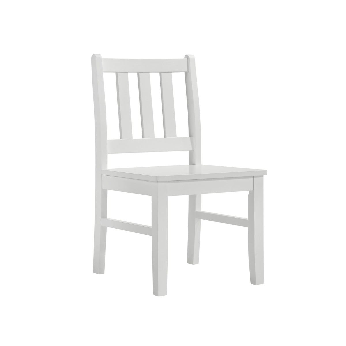 Travis Youth 5PC Dining Set with Table and 4 Chairs in White - Jack’s Furniture and More (Laredo, TX)