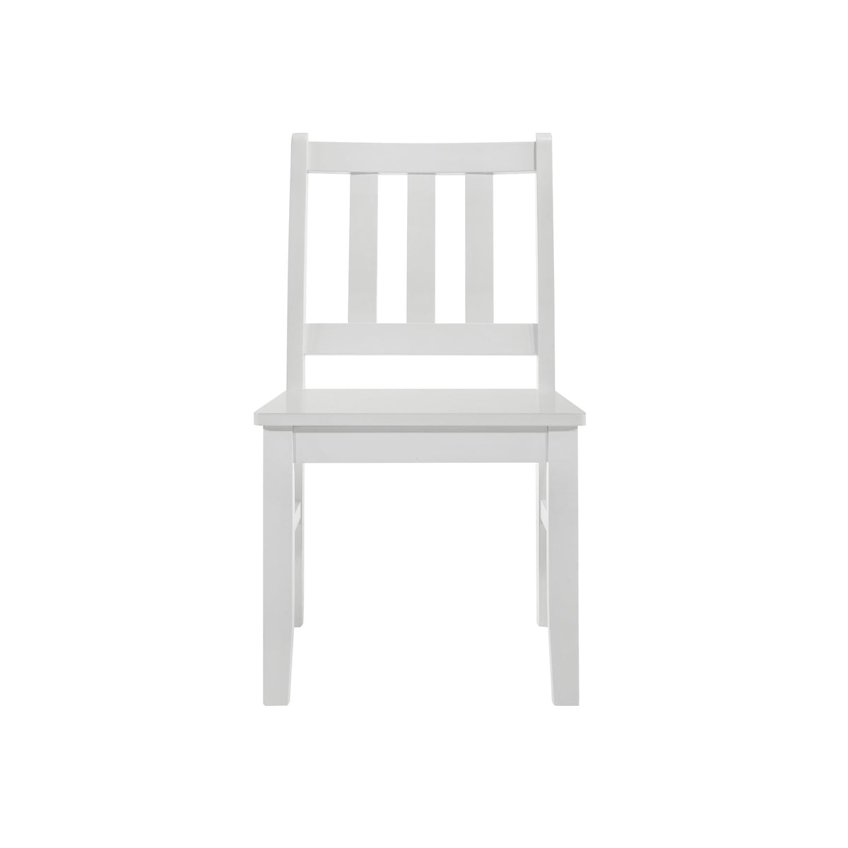 Travis Youth 5PC Dining Set with Table and 4 Chairs in White - Jack’s Furniture and More (Laredo, TX)