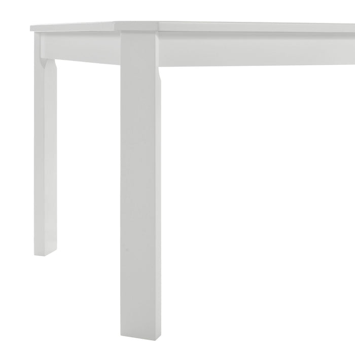 Travis Youth 5PC Dining Set with Table and 4 Chairs in White