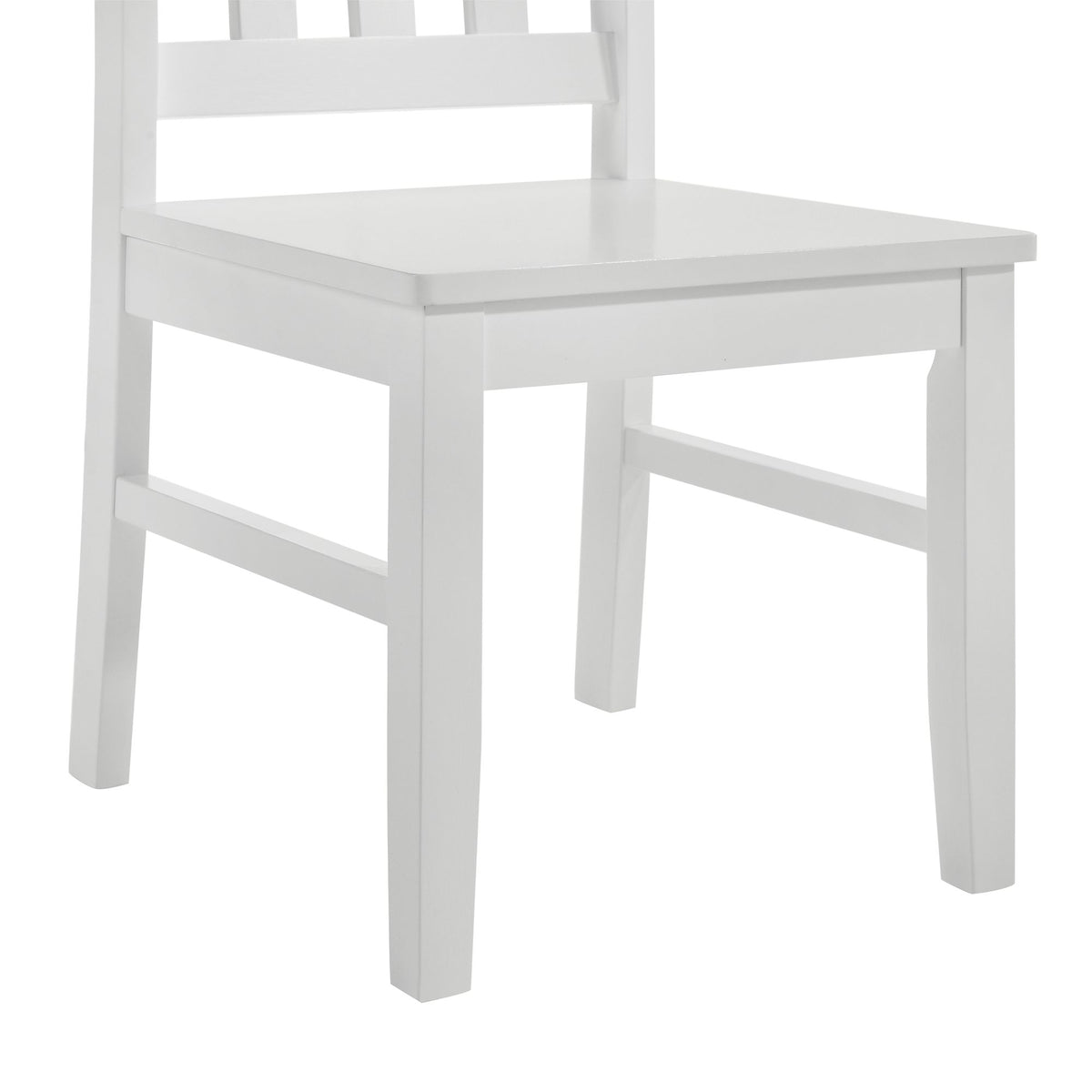 Travis Youth 5PC Dining Set with Table and 4 Chairs in White - Jack’s Furniture and More (Laredo, TX)