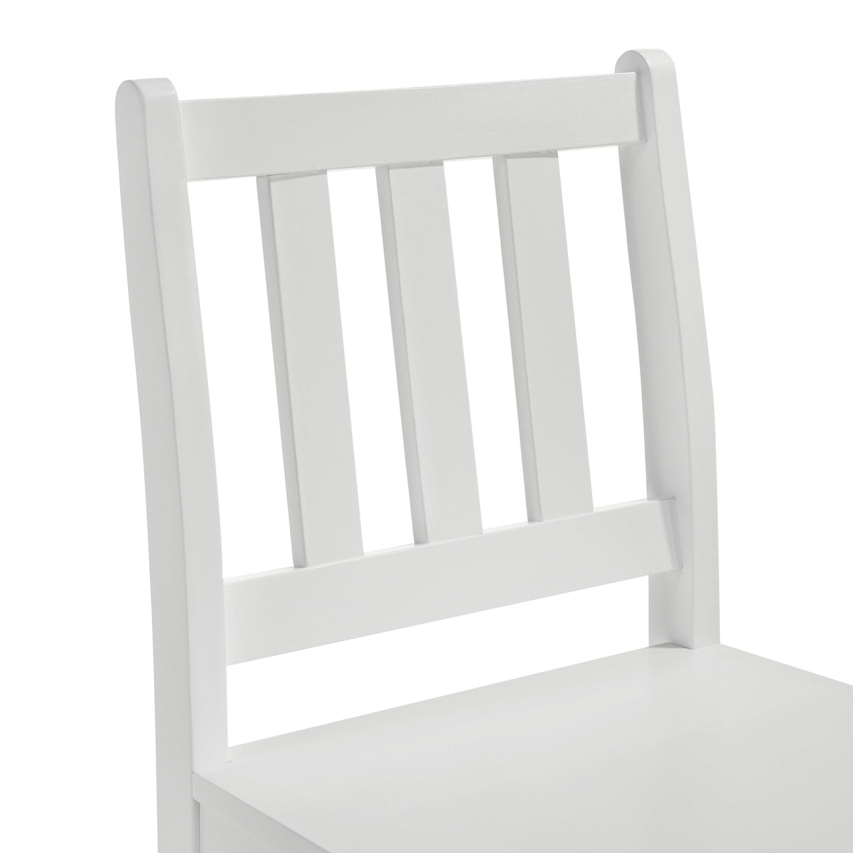 Travis Youth 5PC Dining Set with Table and 4 Chairs in White - Jack’s Furniture and More (Laredo, TX)