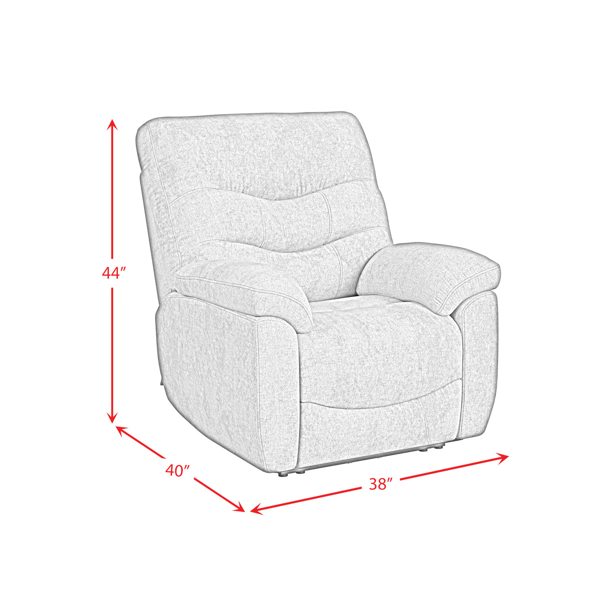 Trifecta P3 Recliner W/Heat Massage, √Ç zero gravity, memory foam in Sefi Puppy