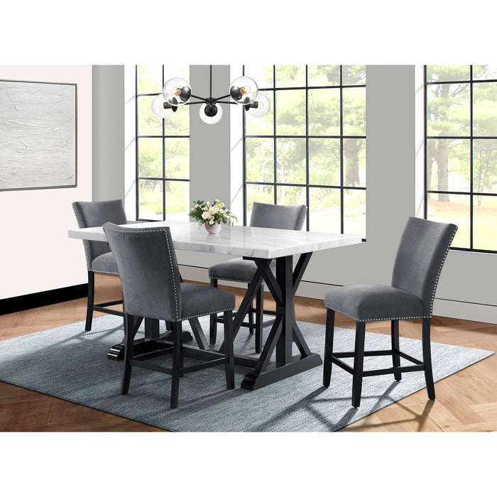 Tuscany 5PC Counter Height Dining Set-Table & Four Chairs - Jack’s Furniture and More (Laredo, TX)