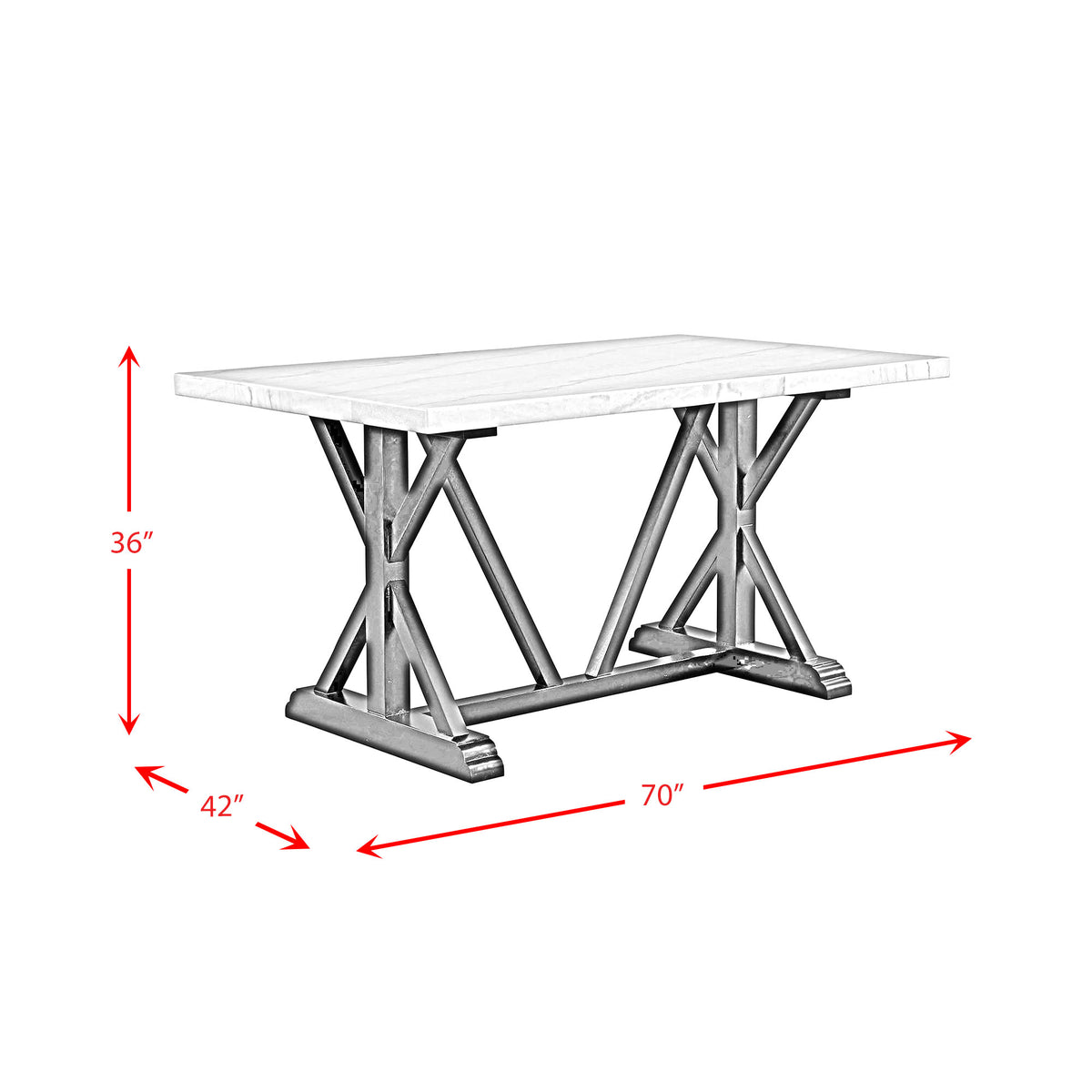 Tuscany 5PC Counter Height Dining Set-Table & Four Chairs - Jack’s Furniture and More (Laredo, TX)
