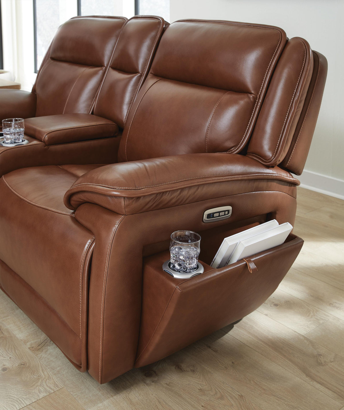 Healy Pier Power Reclining Loveseat with Console - Jack’s Furniture and More (Laredo, TX)