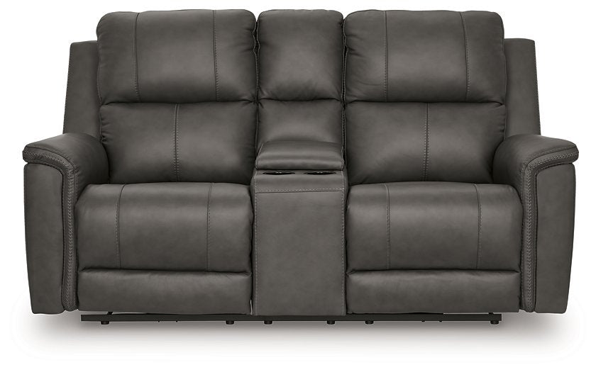 Bleckley Power Reclining Loveseat with Console - Jack’s Furniture and More (Laredo, TX)