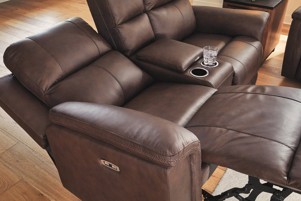 Bleckley Power Reclining Loveseat with Console - Jack’s Furniture and More (Laredo, TX)