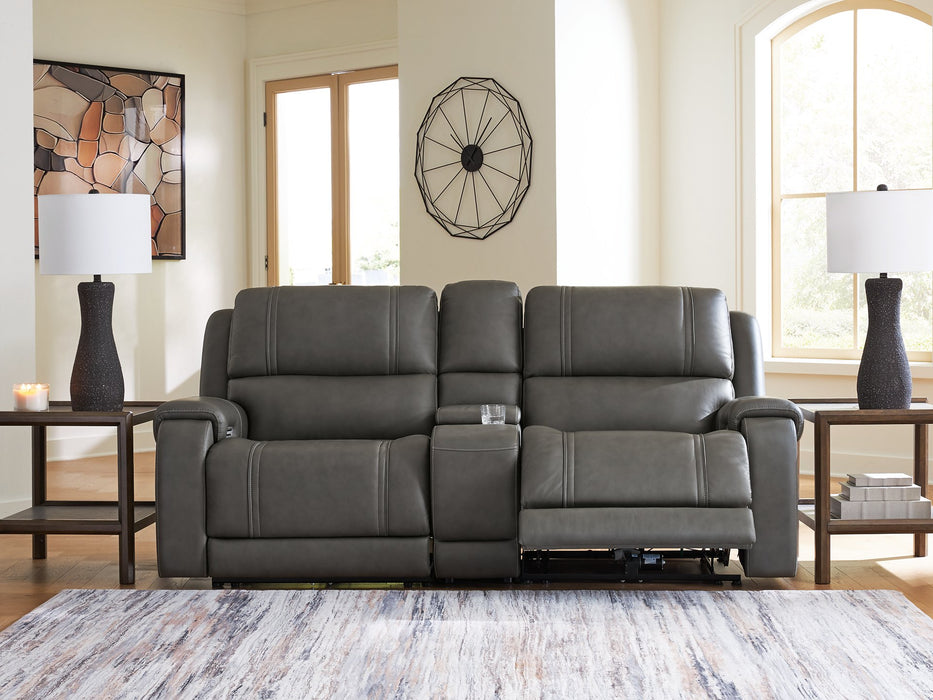 5Z - Pittson Power Reclining Sectional Loveseat with Console - Jack’s Furniture and More (Laredo, TX)