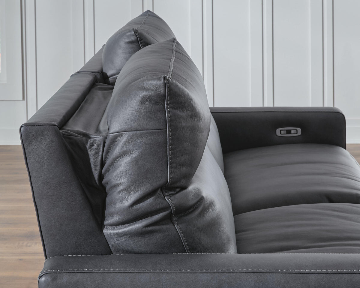 ModZ Power Reclining Sectional with Audio Console
