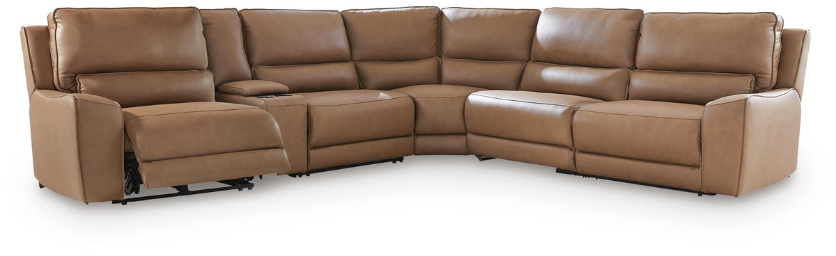 DeepWakes Reclining Sectional with Storage Console