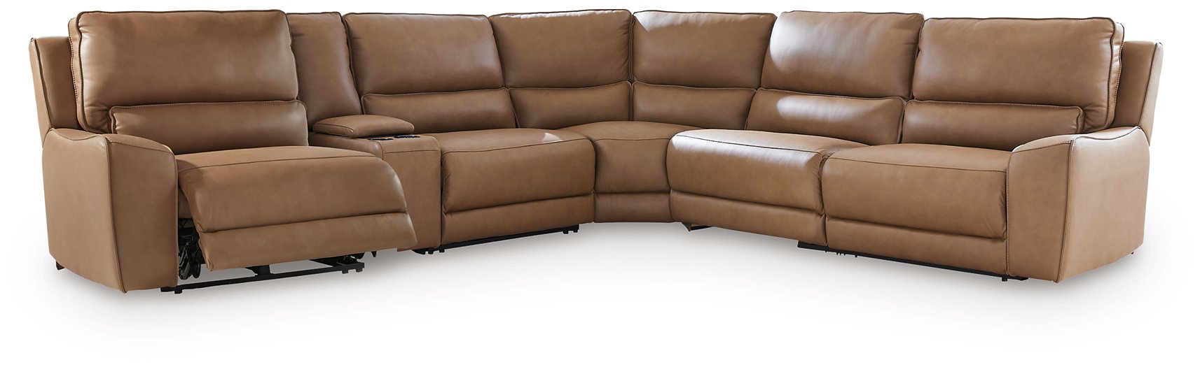 DeepWakes Reclining Sectional with Storage Console - Jack’s Furniture and More (Laredo, TX)