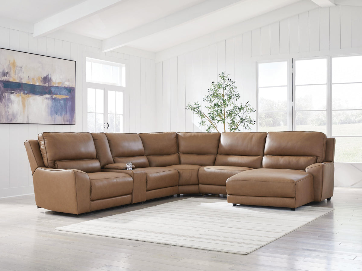 DeepWakes Power Reclining Sectional with Chaise - Jack’s Furniture and More (Laredo, TX)