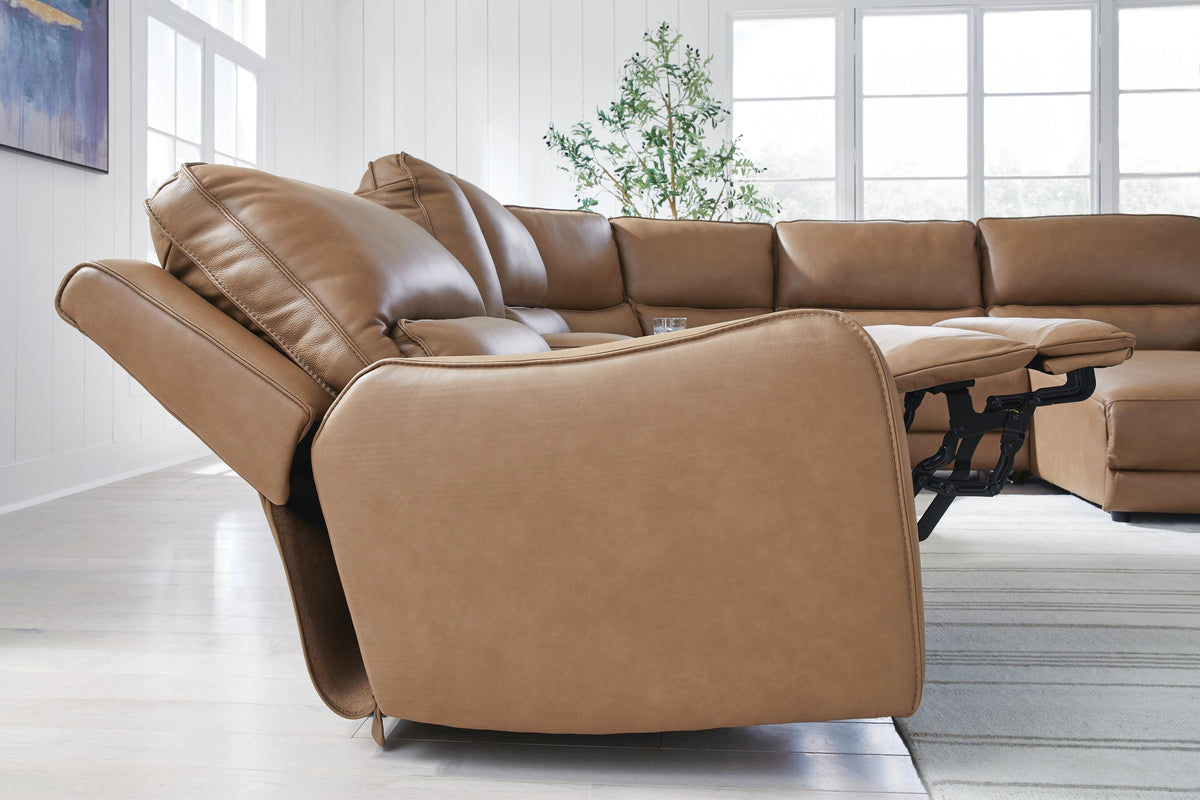 DeepWakes Power Reclining Sectional with Chaise - Jack’s Furniture and More (Laredo, TX)