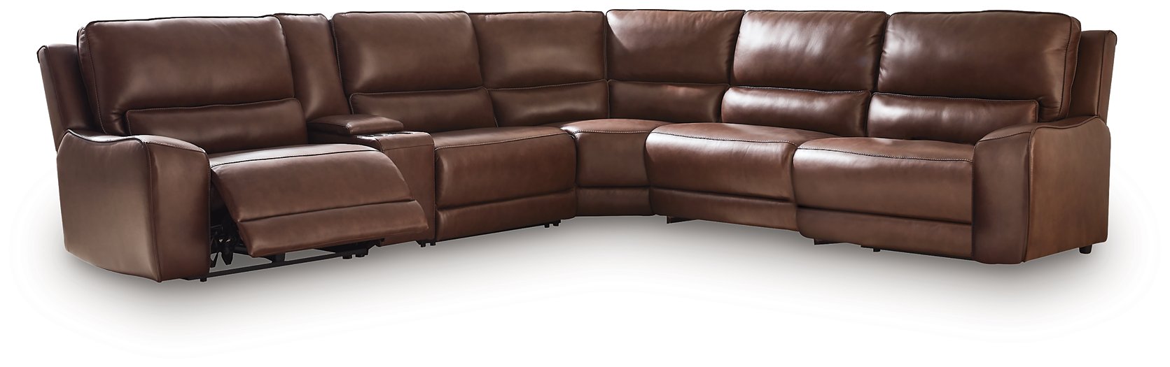 DeepWakes Reclining Sectional with Storage Console - Jack’s Furniture and More (Laredo, TX)