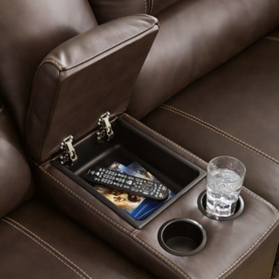 Dunleith Power Reclining Loveseat with Console - Jack’s Furniture and More (Laredo, TX)