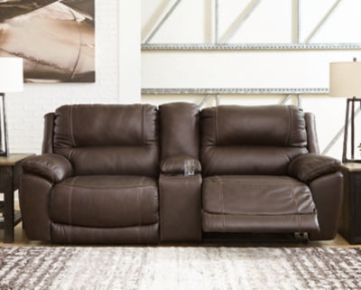 Dunleith Power Reclining Loveseat with Console - Jack’s Furniture and More (Laredo, TX)