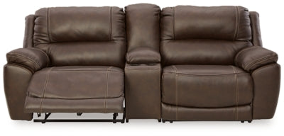 Dunleith Power Reclining Loveseat with Console - Jack’s Furniture and More (Laredo, TX)