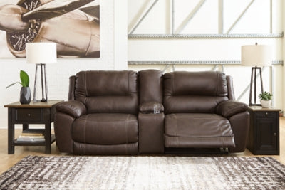 Dunleith Power Reclining Loveseat with Console - Jack’s Furniture and More (Laredo, TX)