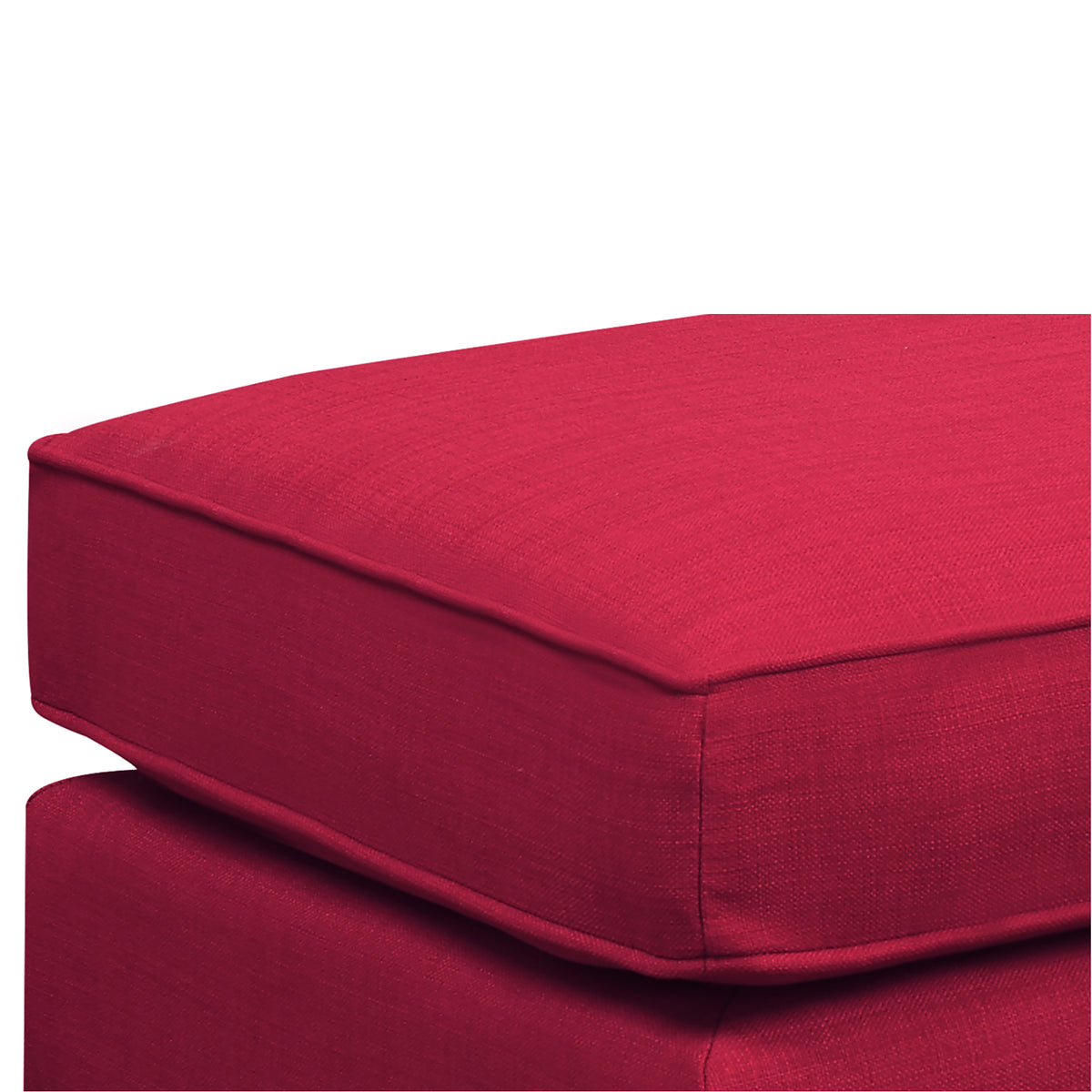 Erica 497 Ottoman W/Chrome Nail Heirloom Berry (ISTA 3) - Jack’s Furniture and More (Laredo, TX)