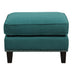 Erica 497 Ottoman W/Chrome Nail Heirloome Teal (ISTA 3) - Jack’s Furniture and More (Laredo, TX)
