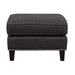 Erica 497 Ottoman W/Chrome Nail Heirloom Charcoal (ISTA 3) - Jack’s Furniture and More (Laredo, TX)