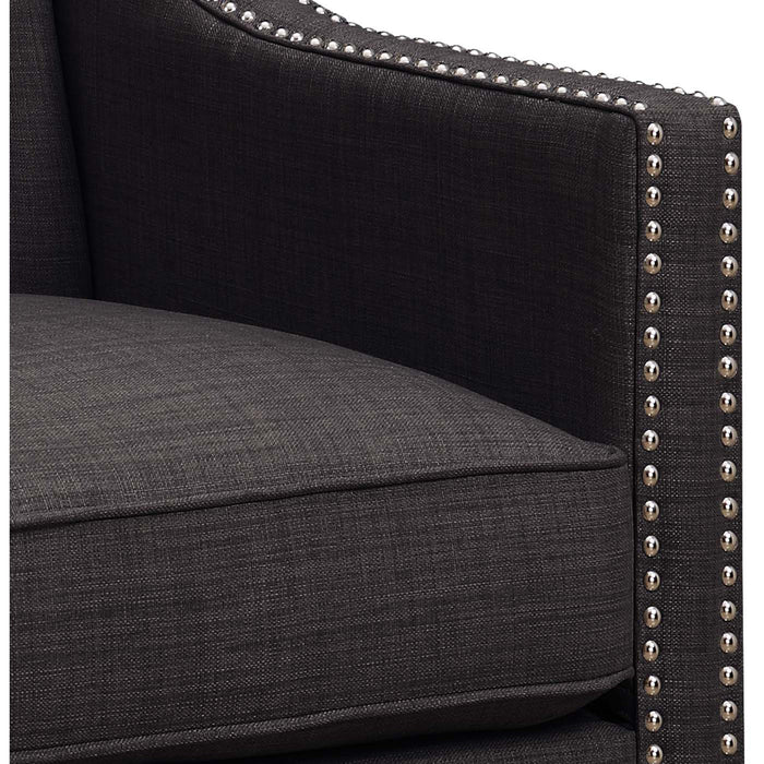 Erica 497 Chair W/Chrome Nails Heirloom Charcoal (ISTA 3) - Jack’s Furniture and More (Laredo, TX)