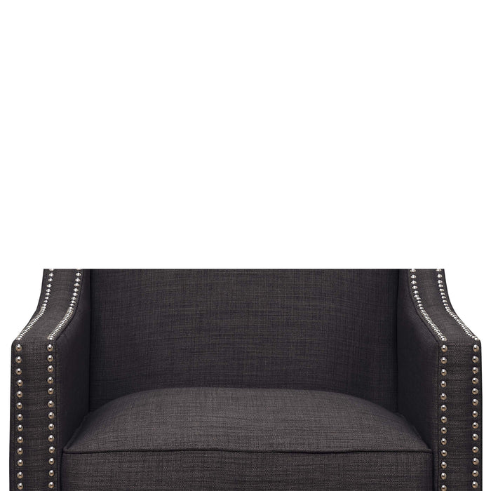 Erica 497 Chair W/Chrome Nails Heirloom Charcoal (ISTA 3) - Jack’s Furniture and More (Laredo, TX)