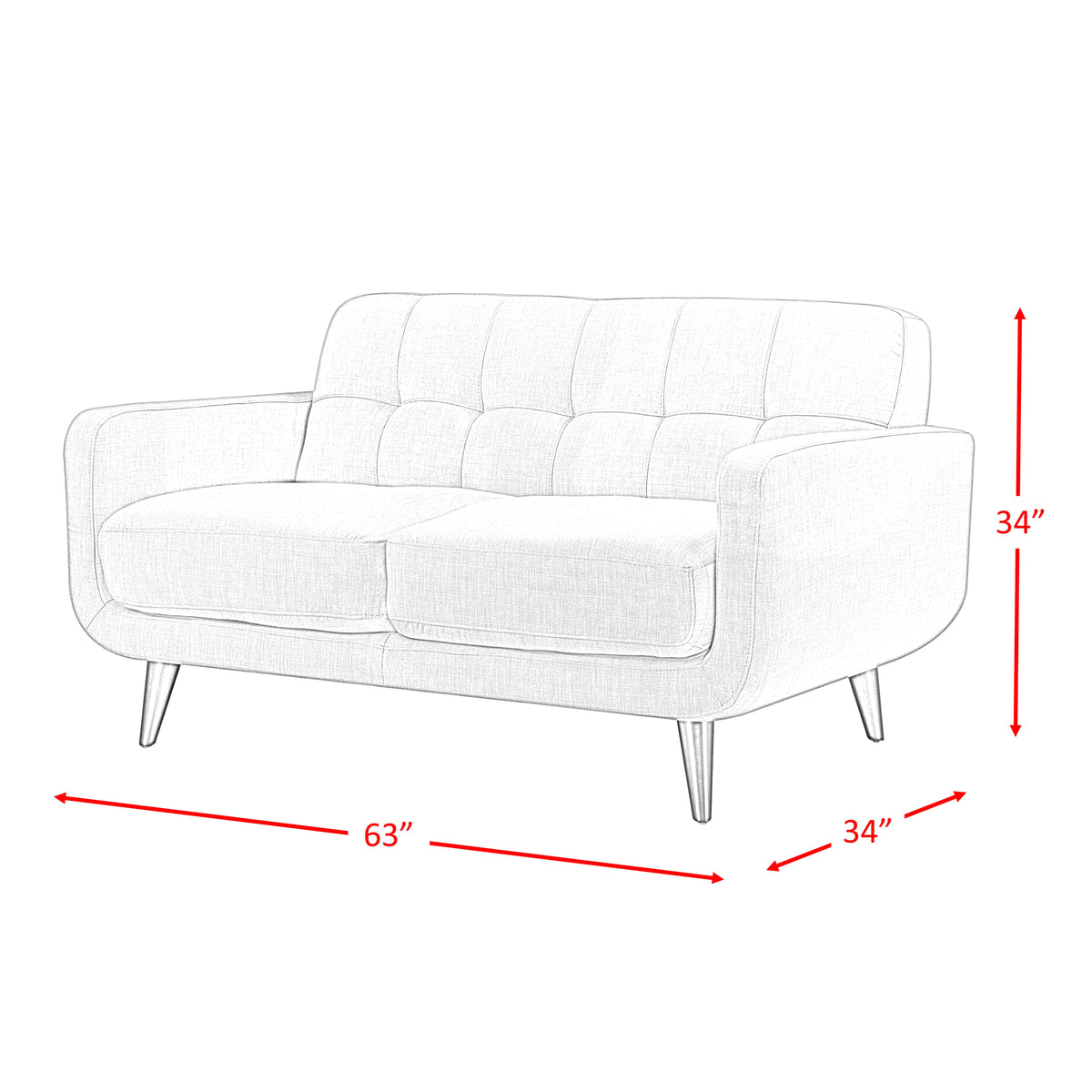 Hadley Sofa & Loveseat Set in Charcoal - Jack’s Furniture and More (Laredo, TX)