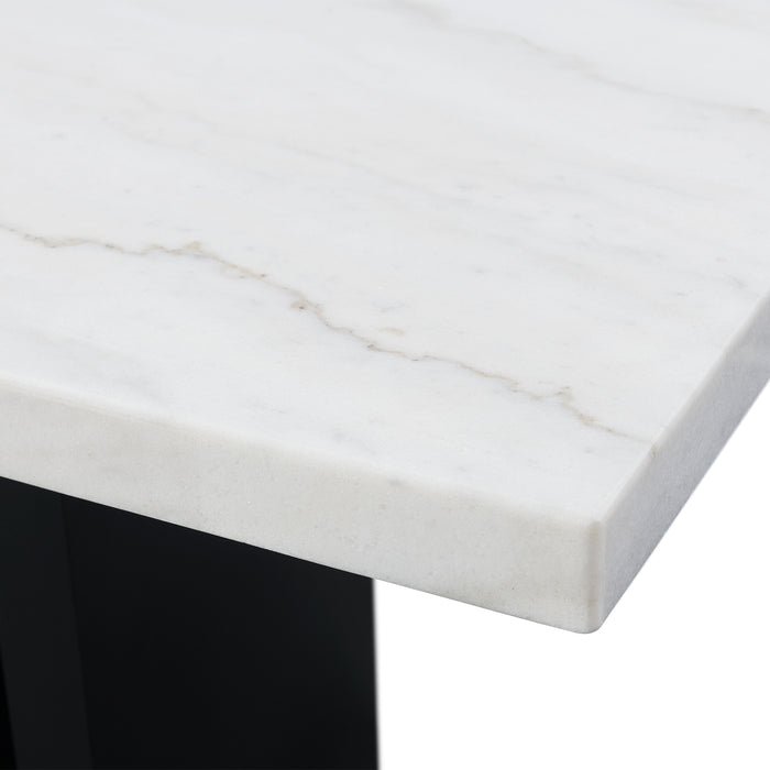Valentino White Counter Height Dining Table - Jack’s Furniture and More (Laredo, TX)