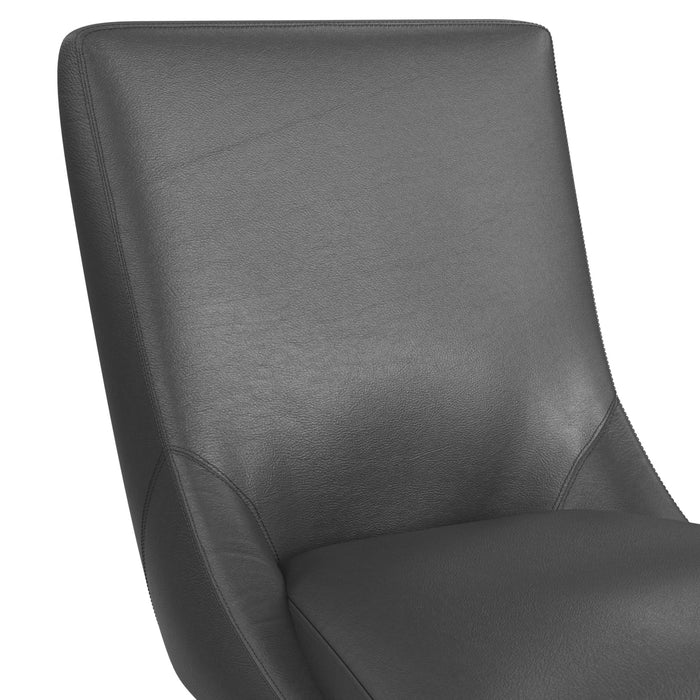 Villanova Swivel Counter Stool with Pewter PU in Espresso (2 Per Carton) - Jack’s Furniture and More (Laredo, TX)