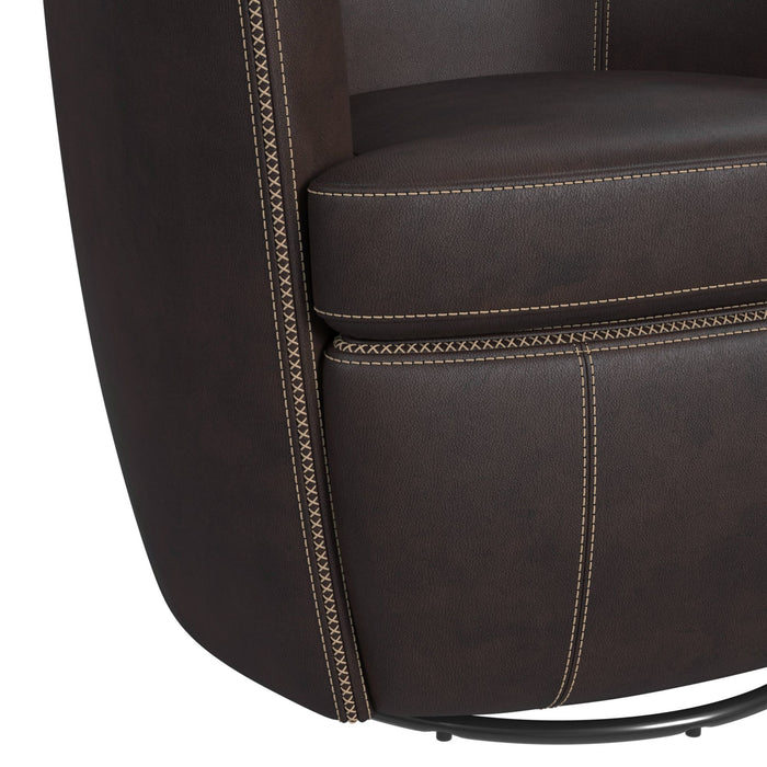 Vito Swivel Chair in Pebble Brown - Jack’s Furniture and More (Laredo, TX)