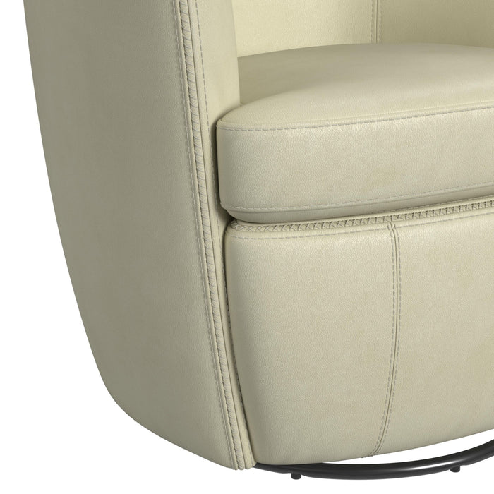 Vito Swivel Chair in Pebble Cream - Jack’s Furniture and More (Laredo, TX)