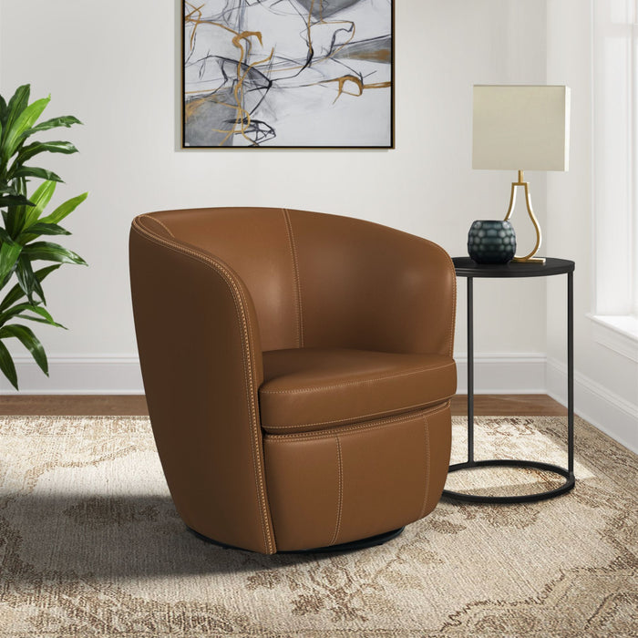Vito Swivel Chair in Pebble Tan - Jack’s Furniture and More (Laredo, TX)