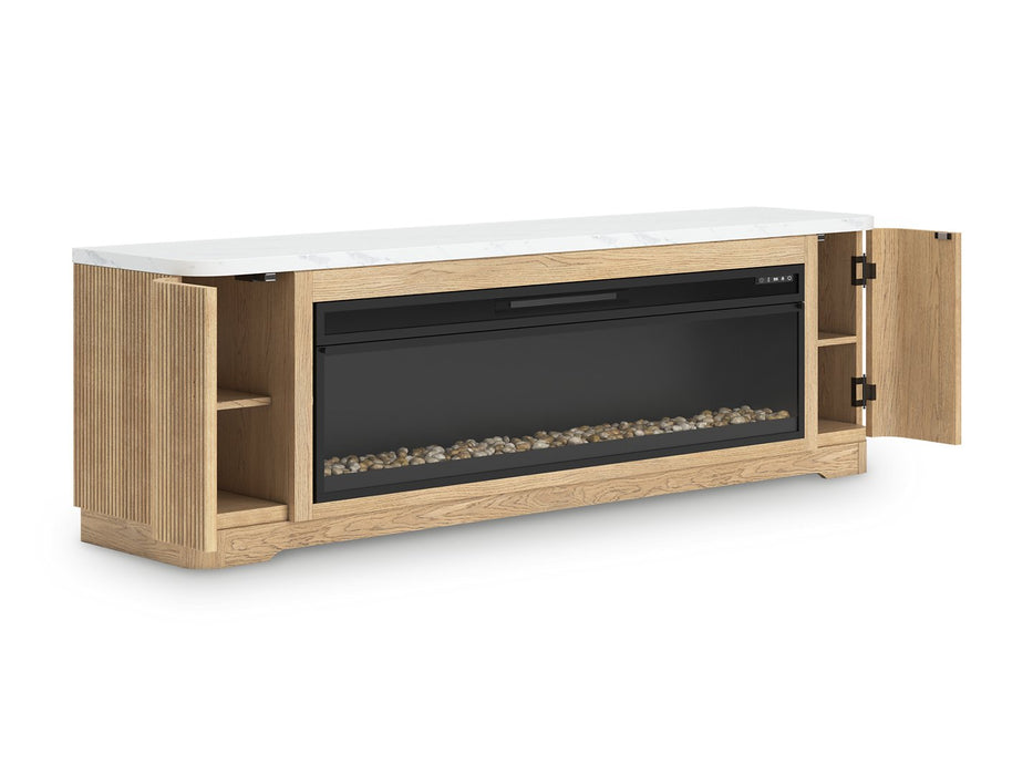 Camdill 80" TV Stand with Electric Fireplace