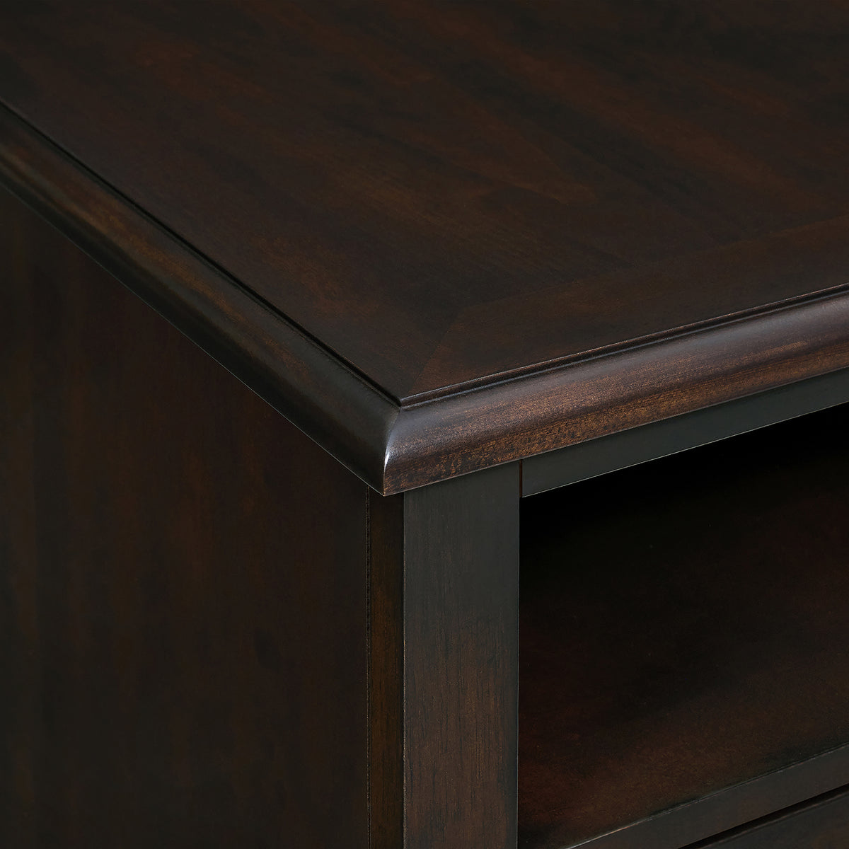Wagner Chairside Table with USB in Cherry