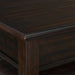 Wagner 2PC Occasional Table Set in Cherry-Square Lift-Top Coffee Table & End Table - Jack’s Furniture and More (Laredo, TX)