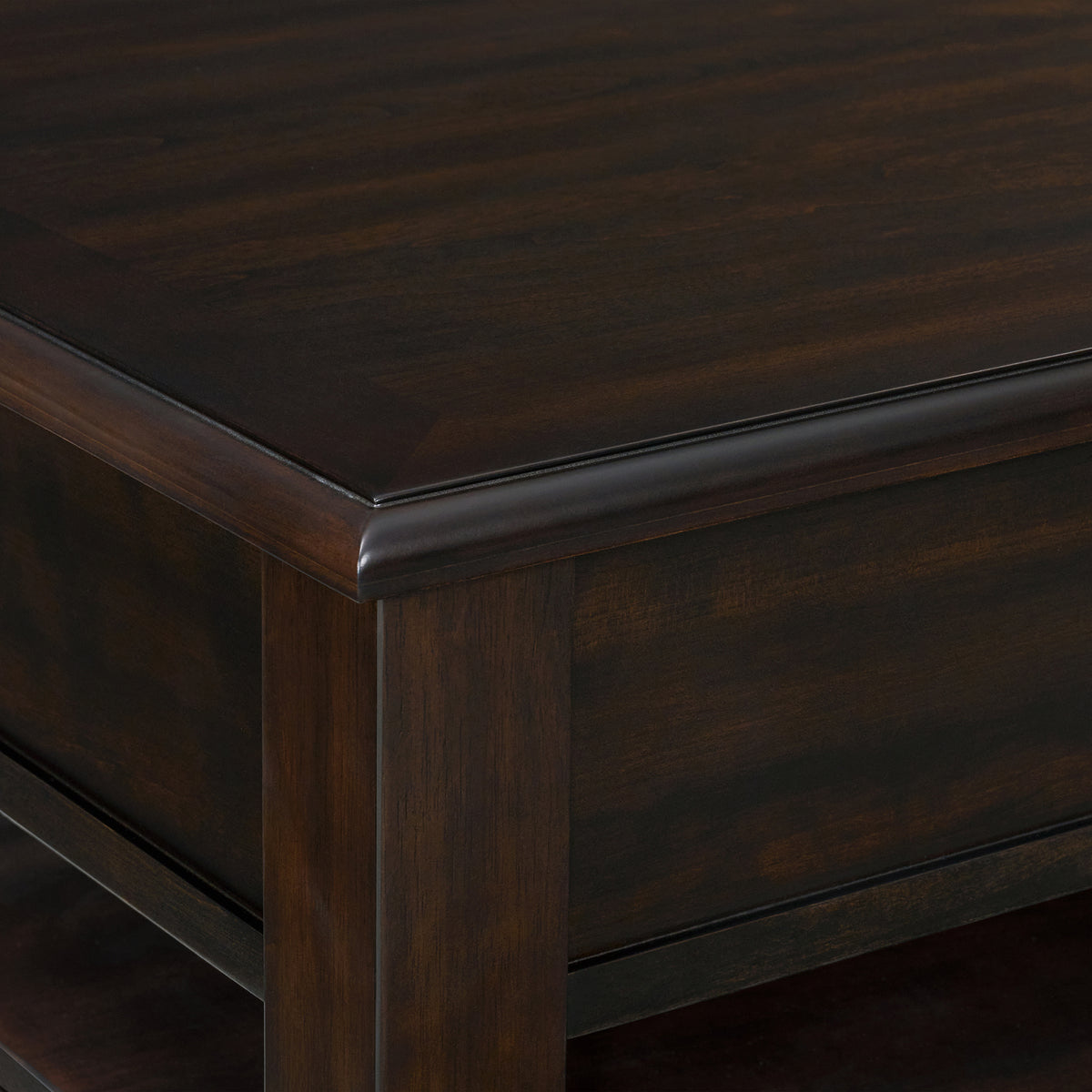 Wagner Square Lift-Top Coffee Table w/ Casters in Cherry - Jack’s Furniture and More (Laredo, TX)
