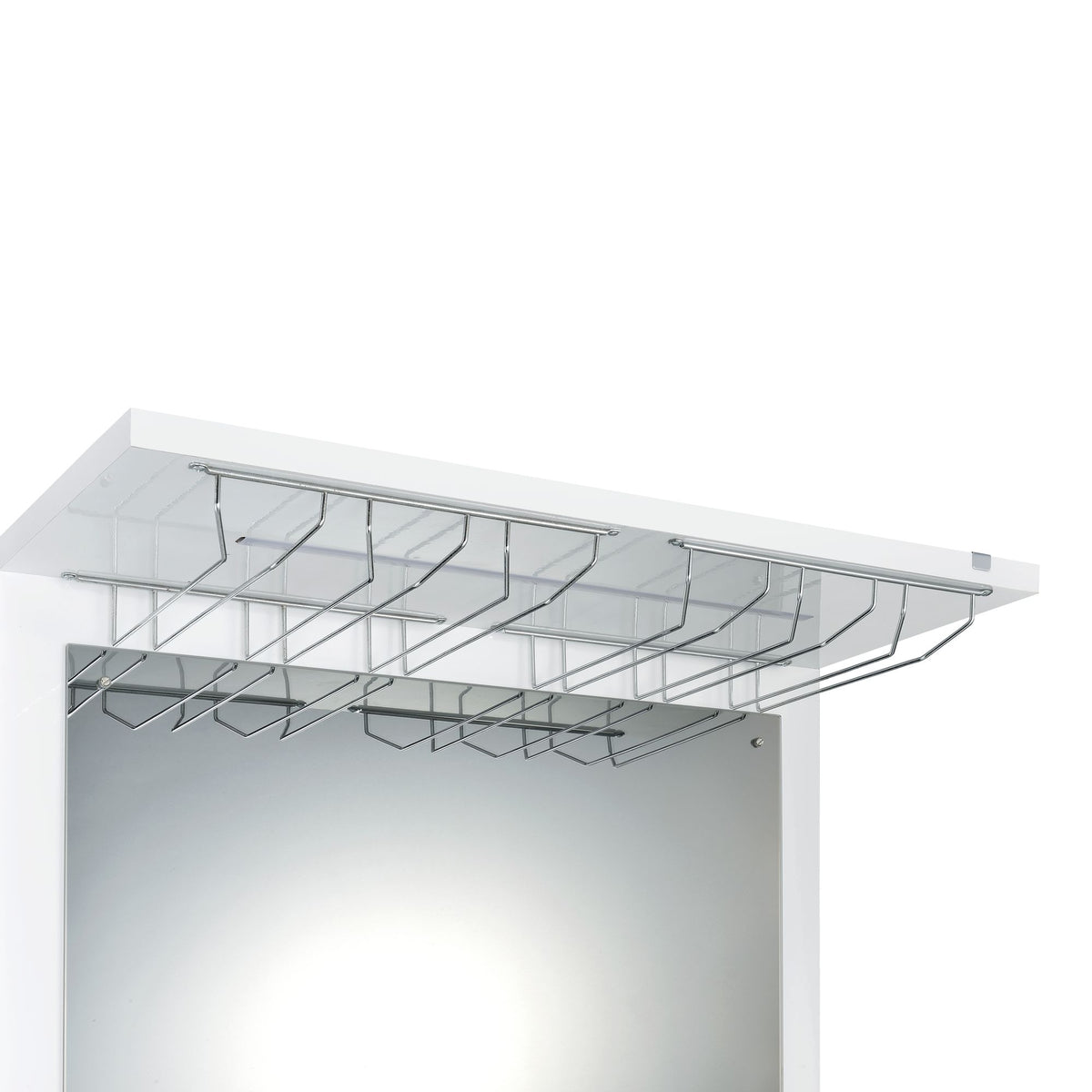 Wendolyn Wine Cabinet with Light in Glossy White - Jack’s Furniture and More (Laredo, TX)