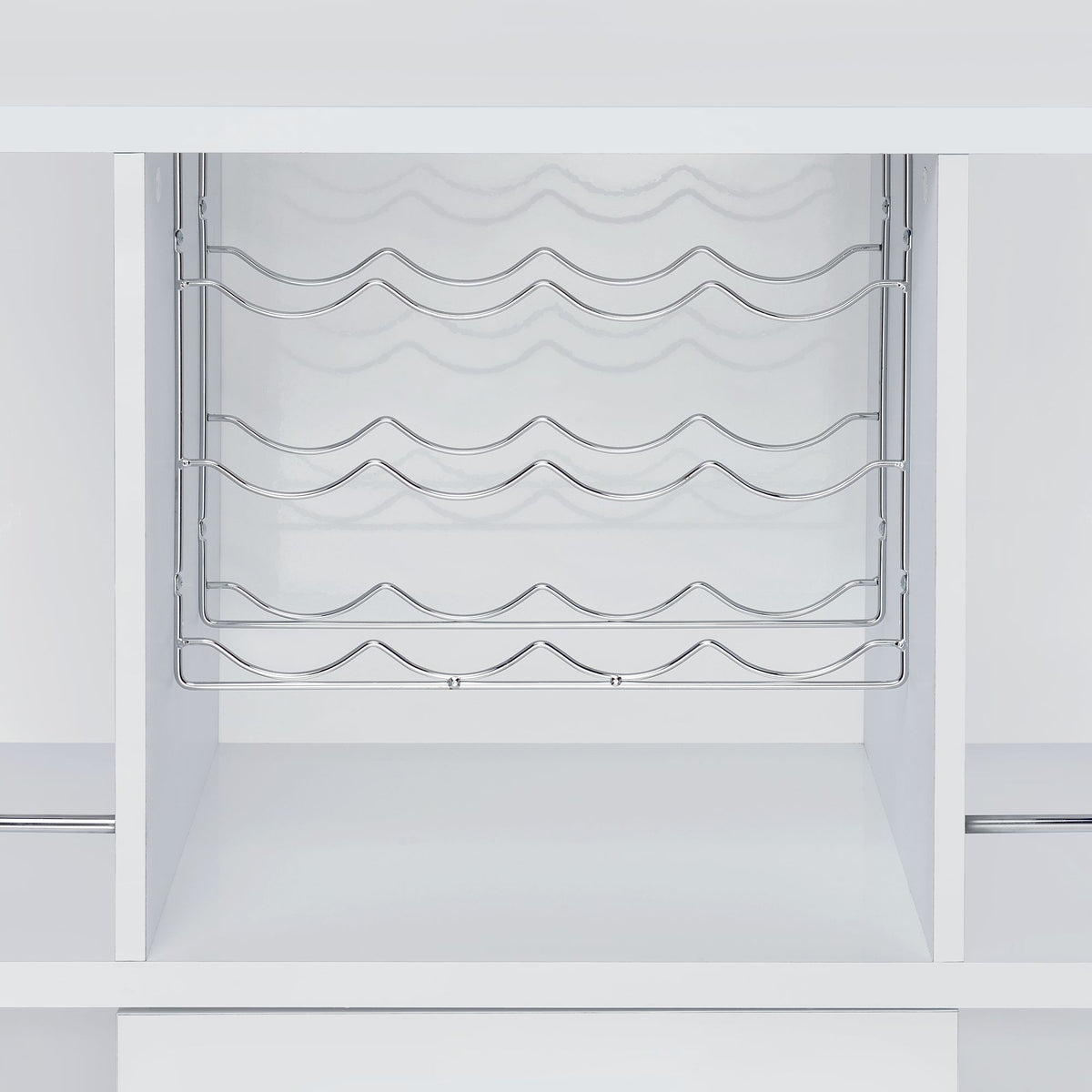 Wendolyn Wine Cabinet with Light in Glossy White - Jack’s Furniture and More (Laredo, TX)