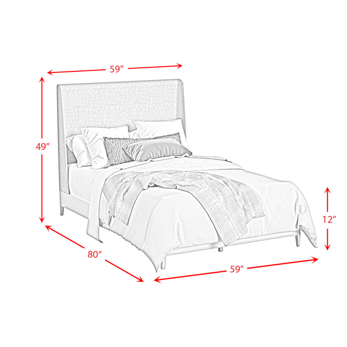 Westland UPH Bedroom Set with Grey Fabric - Jack’s Furniture and More (Laredo, TX)
