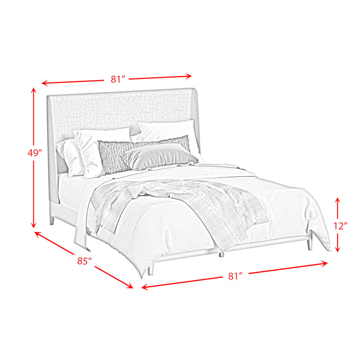 Westland UPH Bedroom Set with Grey Fabric - Jack’s Furniture and More (Laredo, TX)
