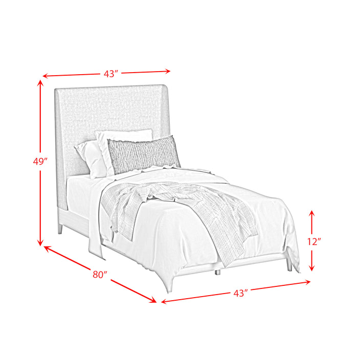 Westland UPH Bed with Grey Fabric - Jack’s Furniture and More (Laredo, TX)