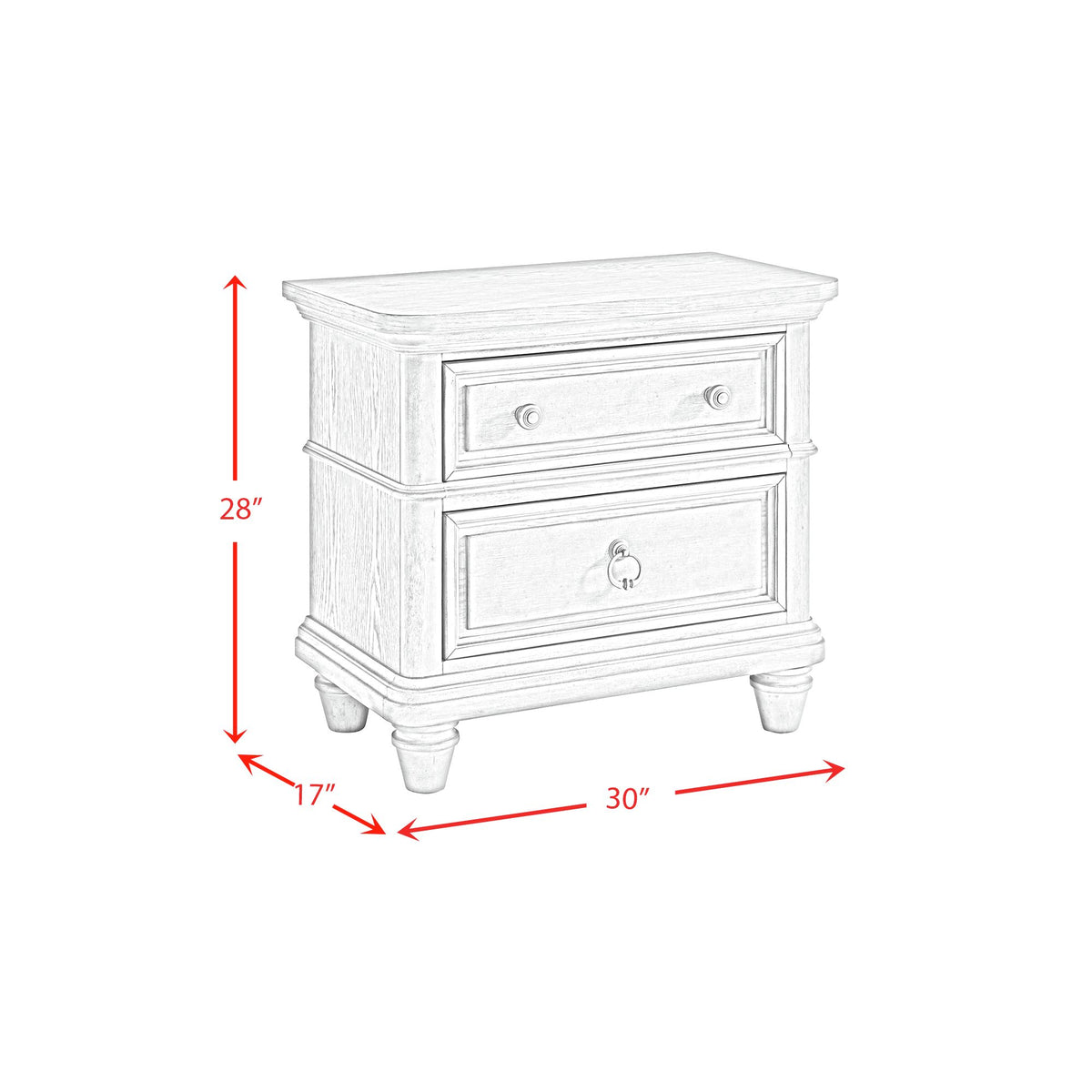 Whit-Ash Panel Bedroom Set with Door Chest - Jack’s Furniture and More (Laredo, TX)