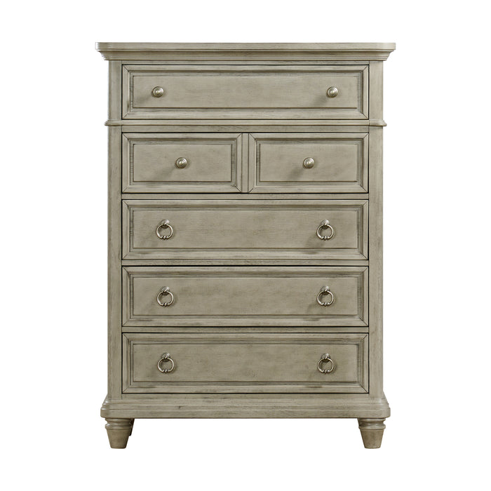 Whit-Ash 5-Drawer Chest in Light Grey - Jack’s Furniture and More (Laredo, TX)