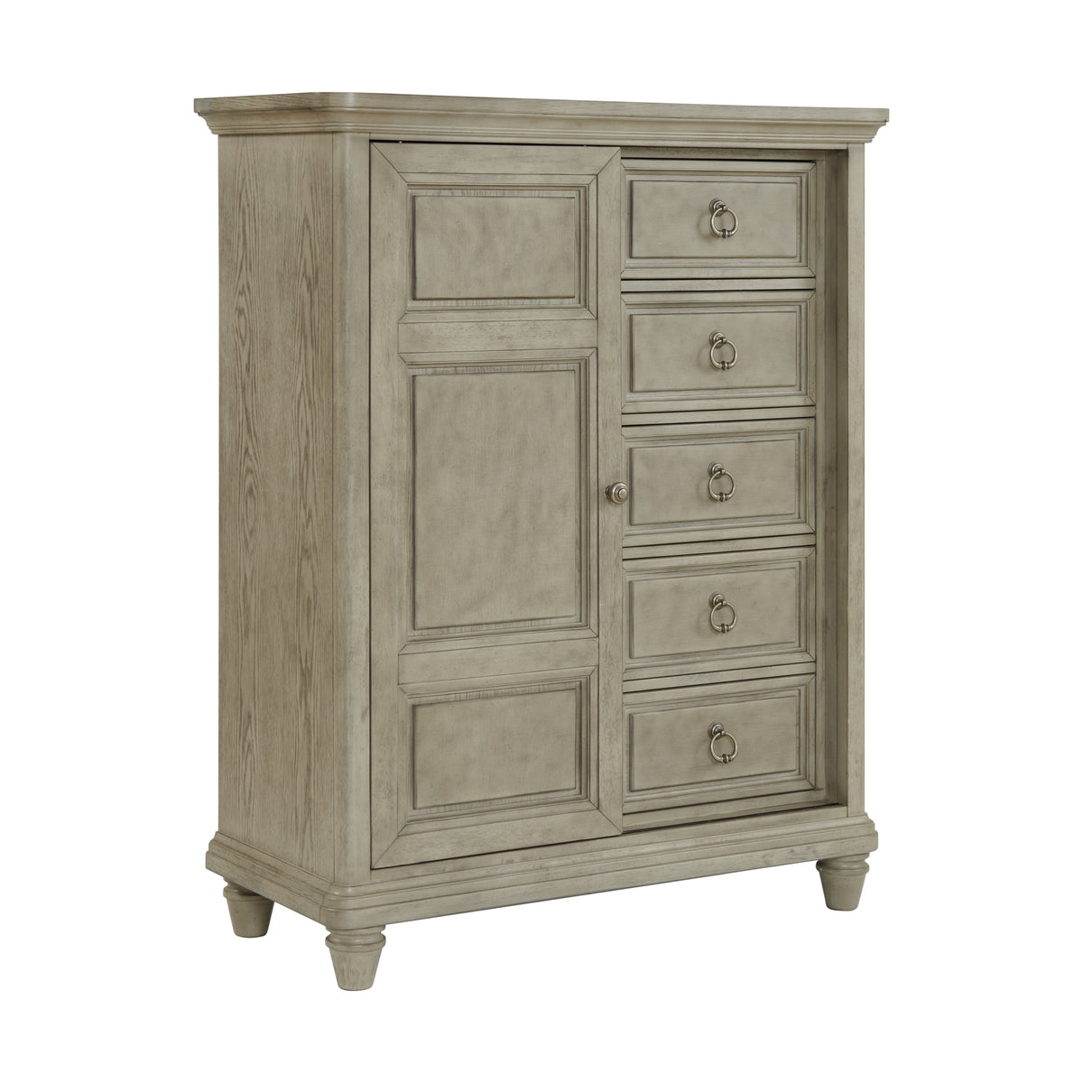 Whit-Ash Panel Bedroom Set with Door Chest - Jack’s Furniture and More (Laredo, TX)