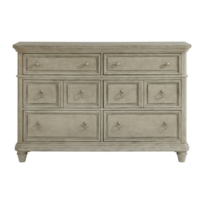 Whit-Ash 6-Drawer Dresser in Light Grey - Jack’s Furniture and More (Laredo, TX)