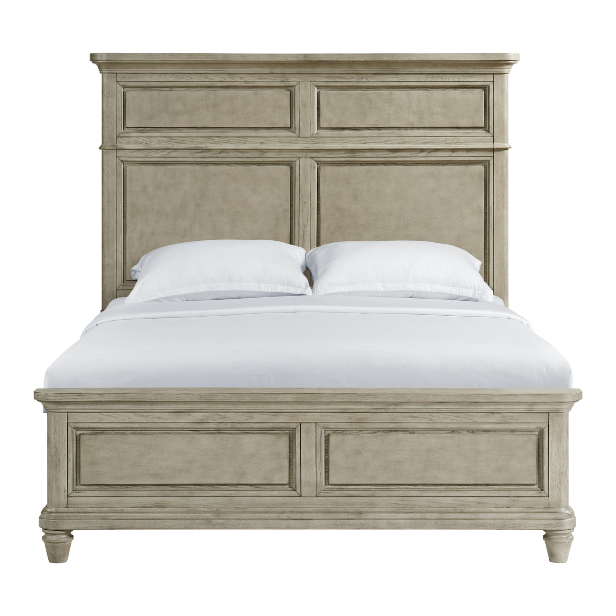 Whit-Ash Panel Bed