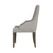 Yellowstone Dining Host Chair with Grey Fabric in Medium Brown (2 Per Carton) - Jack’s Furniture and More (Laredo, TX)
