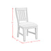 Yellowstone Dining Side Chair with Grey Fabric in Medium Brown (2 Per Carton) - Jack’s Furniture and More (Laredo, TX)
